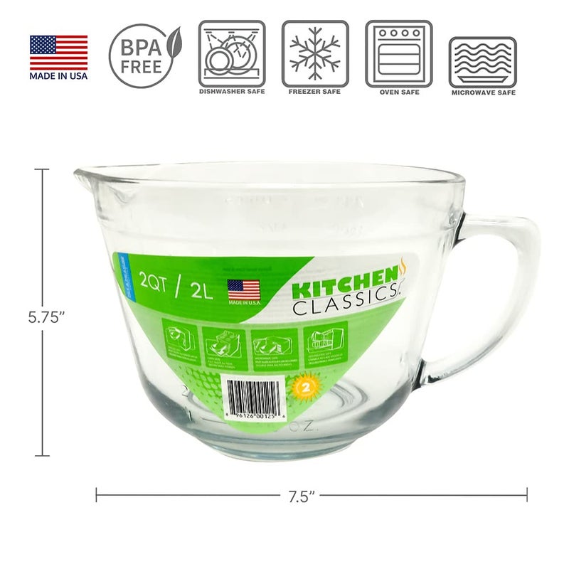 Kitchen Classics وعاء العجين 2 لتر من كيتشن كلاسيكس، للخلط والقياس - Image 2